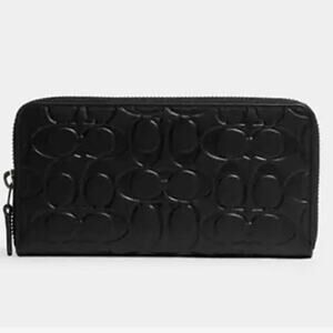 Coach Accordion Wallet Black Puffy C NWT MSRP $250